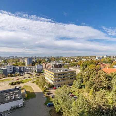 Lejlighed Urban Sunset W Katowicach, Blisko Spodka I Parku Z Parkingiem, Klimatyzacja I Balkonem By Renters Katowice