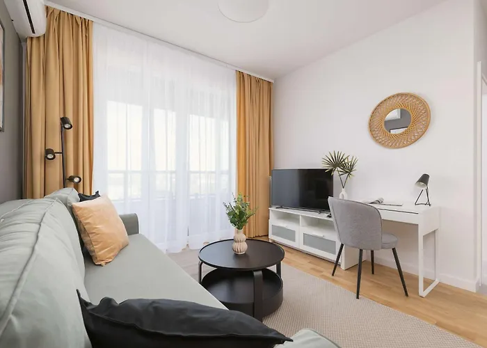 Apartmán Urban Sunset W Katowicach, Blisko Spodka I Parku Z Parkingiem, Klimatyzacja I Balkonem By Renters